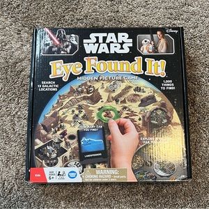 Star Wars Eye Found It Hidden Picture Board Game Kids 6+ Disney MISSING 1 Tile